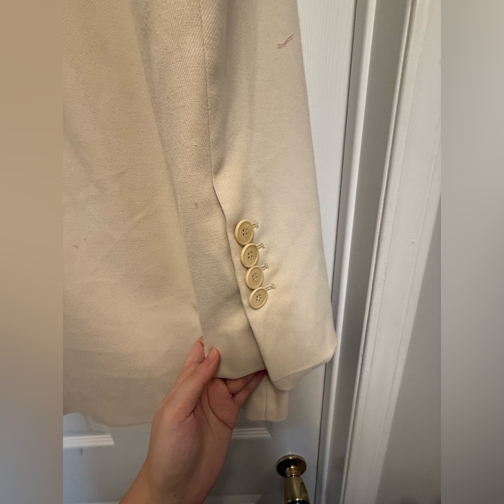 By Malene Birger Biena Woven Oversized Blazer Beige Size S $880 - Picture 8 of 9